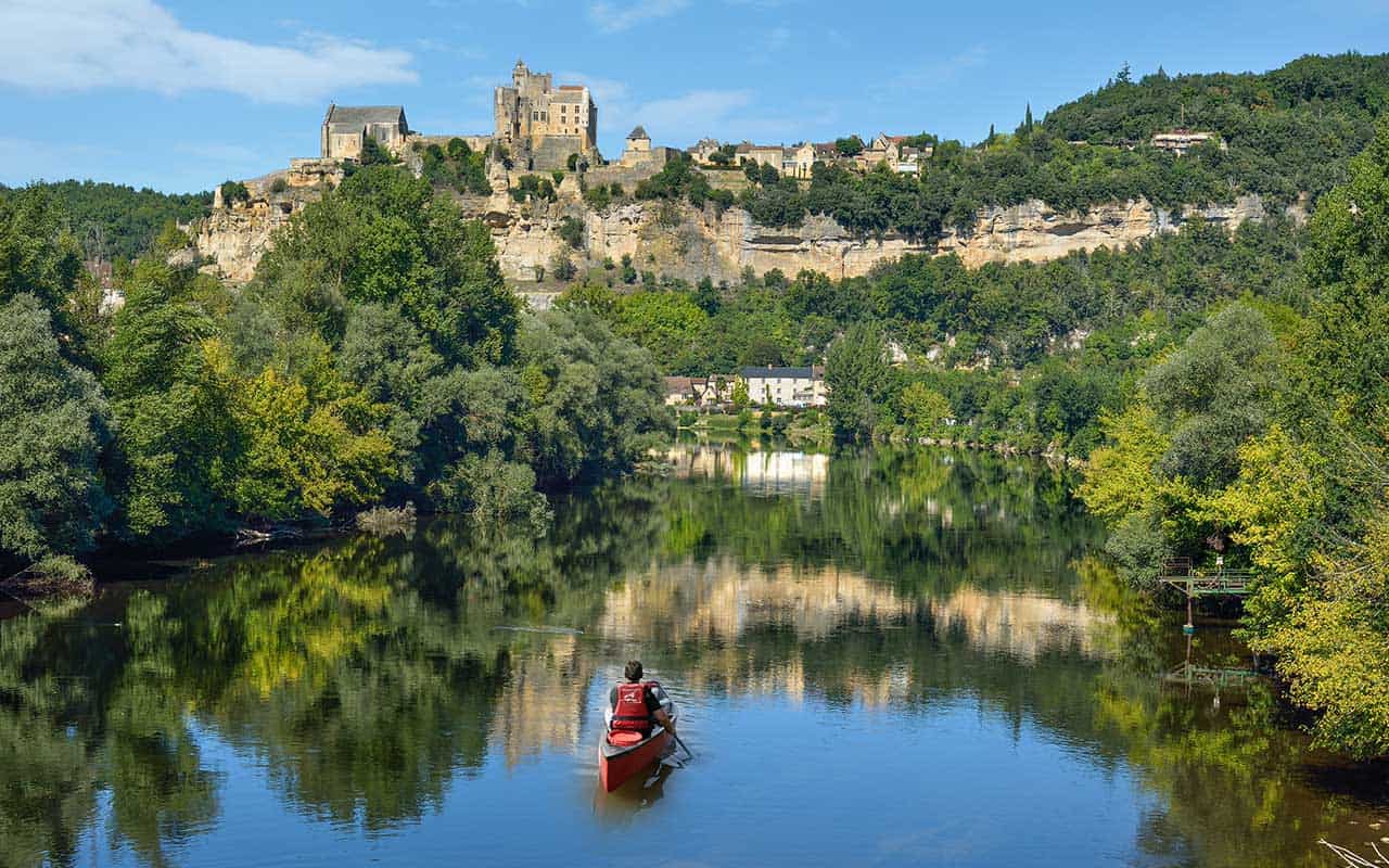 Cano&euml; sur la Dordogne